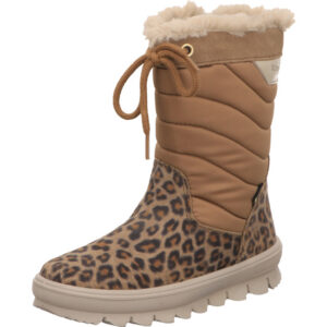 superfit kinder stiefel braun animal flavia