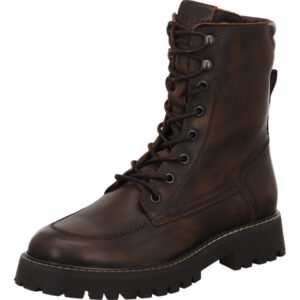 Palpa Damen Stiefelette sportlich Schnürer cognac