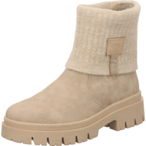 Rieker Damen Stiefelette vanille mit beiger Sohle