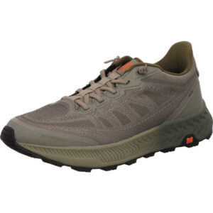 Waldläufer Herren Halbschuh Mehrweite khaki kombi mit heller Schnürung und heller Sohle