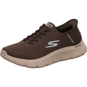 Skechers Herren Slip In braun mit heller Sohle