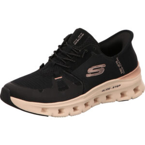 Skechers Damen Slip In schwarz mit heller Sohle