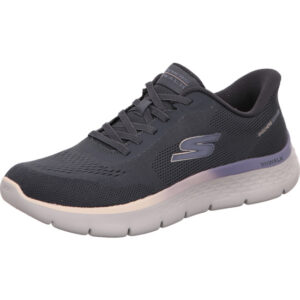 Skechers Damen Halbschuh grau mit weißer Sohle