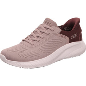 Skechers Damen Halbschuh pink mit weißer Sohle