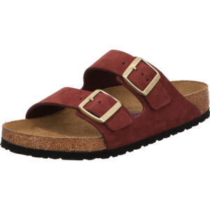 Birkenstock Arizona Big Buckle Damen Zinfadel mit schwarzer Sohle