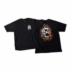 vans t-shirt herren großer ausdruck hinten einen kleinen Vorne schwarz