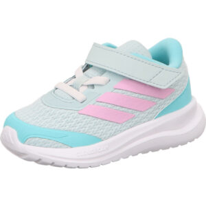 adidas runfalcon 6 el i kinder sport schuhe helltürkis und dunkel türkis pink farbene Adidas Streifen und weiße Sohle