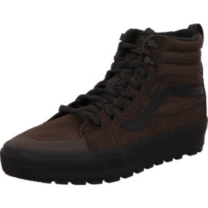 vans herren sneaker hoch Sk8-Hi Waterproof Insulated MTE RIPSTOP Demitasse dunkelbraun mit schwarzem vans streifen seitlich und dunkler Sohle