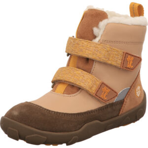 affenzahn kinder winterstiefel leder winty tiger braun kombi klett
