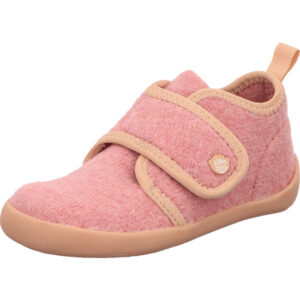 affenzahn kinder hausschuhe reh wolle pury rosa