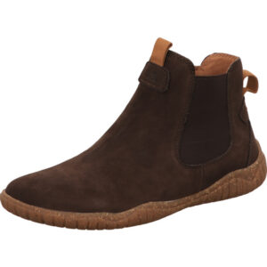 Josef Seibel Damen Stiefelette braun mit Futter und hellbrauner Sohle