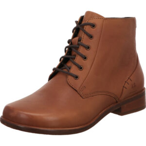 Josef Seibel Damen Stiefelette cognac geschnürt mit brauner Sohle