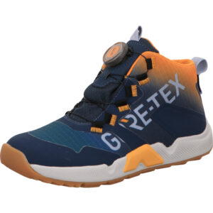 superfit kinderschuhe agos blau orange boa verschluss