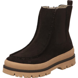 Rieker Damen Stiefelette sportlich nougat mit heller Sohle