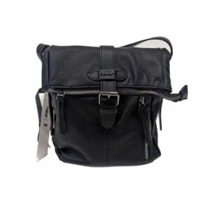 Rieker Damen Handtasche schwarz mit Schnalle