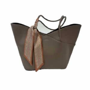 Rieker Damen Handtasche taupe mit Dekotuch