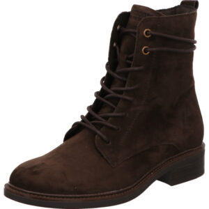 Remonte Damen Stiefelette elegant dunkelbraun Schnürer mit schwarzer Sohle