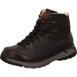 meindl selva identity dunkelbraun hoch wertiheges leder schuh mit identität und heller sohle herren wanderschuhe
