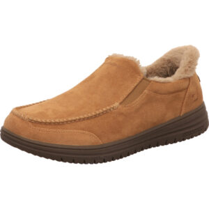 Skechers herren Slip In braun mit dunkel Sohle