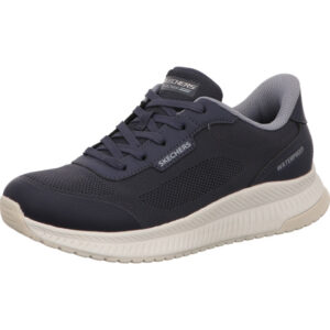 Skechers Damen Halbschuhe blau mit weißer Sohle