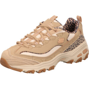 Skechers Damen Halbschuh taupe mit weißer Sohle