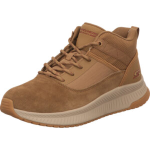 Skechers Herren Stiefelette braun mit weißer Sohle