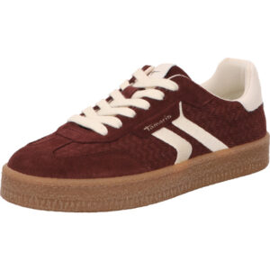 tamaris damen sneaker bordeaux schnürer