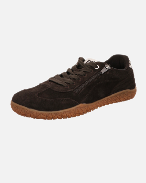 Waldläufer Damen Barfussschuh Halbschuh dunkelbraun mit gumsohle und hinten zebra Muster Waldlaeufer-Damen-Barfussschuh-Halbschuh-dunkelbraun-mit-gumsohle-und-hinten-zebra-Muster.