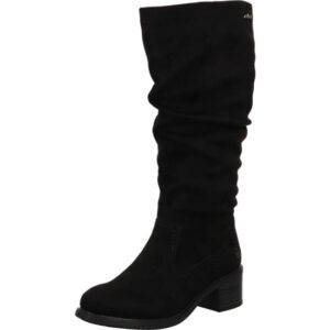 Rieker Damen Stiefel schwarz mit schwarzer Sohle