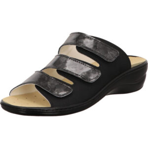 algemare damen pantolette bequem schwarz