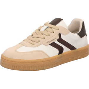 tamaris damen sneaker offwhite comb